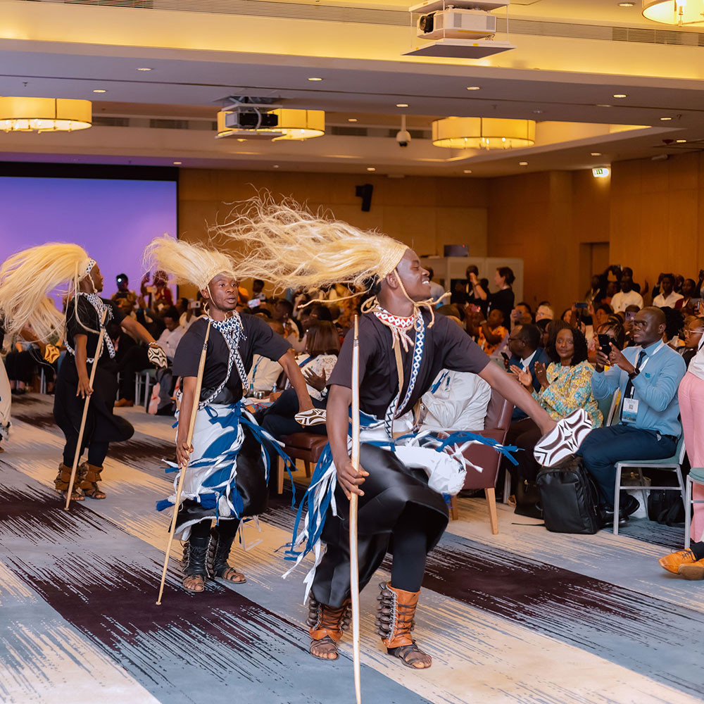 Photo of dancers at Africa region conference