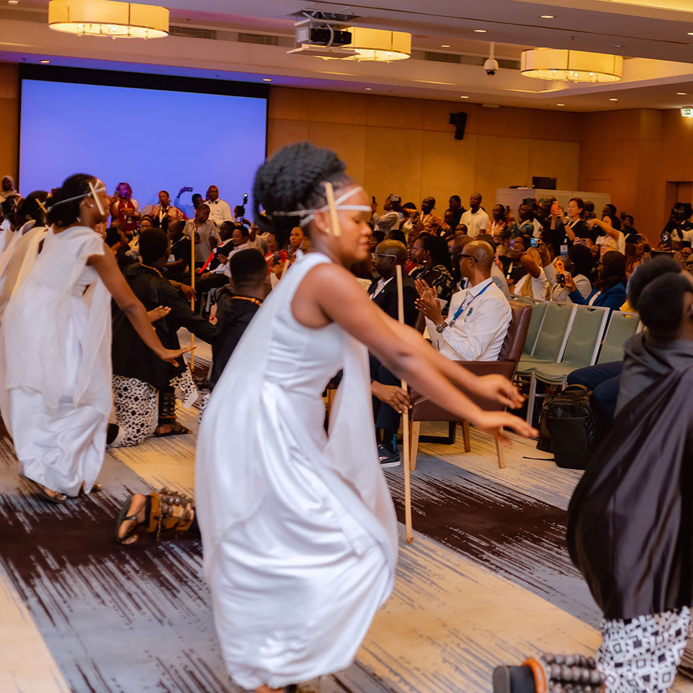 Photo of dancers at Africa region conference