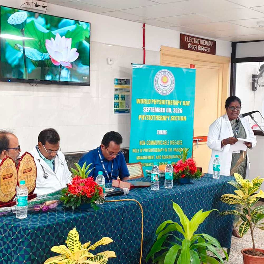 Photo showing activities held to mark World PT Day 2026 in India