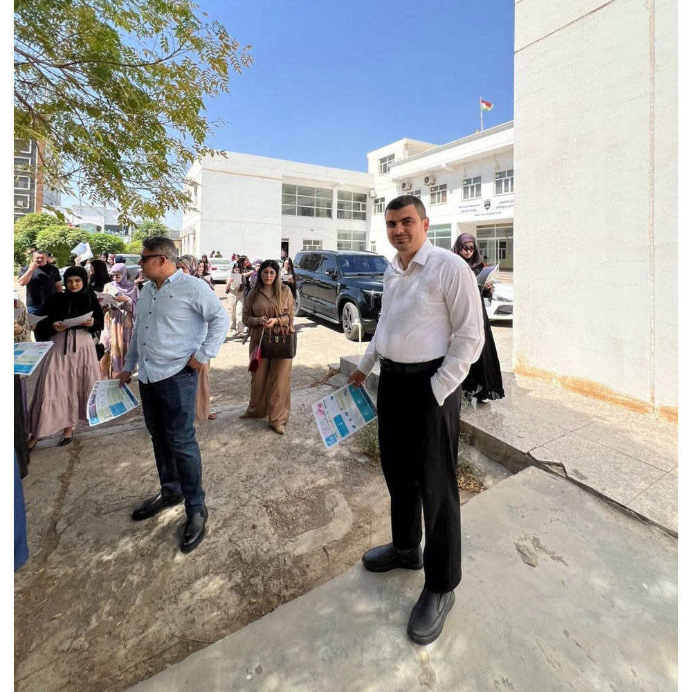 Photo showing activities held to mark World PT Day 2026 at the Erbil Polytechnic University in Iraq