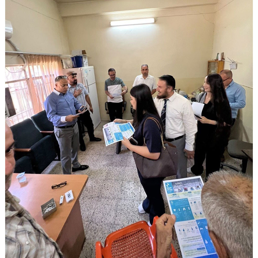 Photo showing activities held to mark World PT Day 2026 at the Erbil Polytechnic University in Iraq