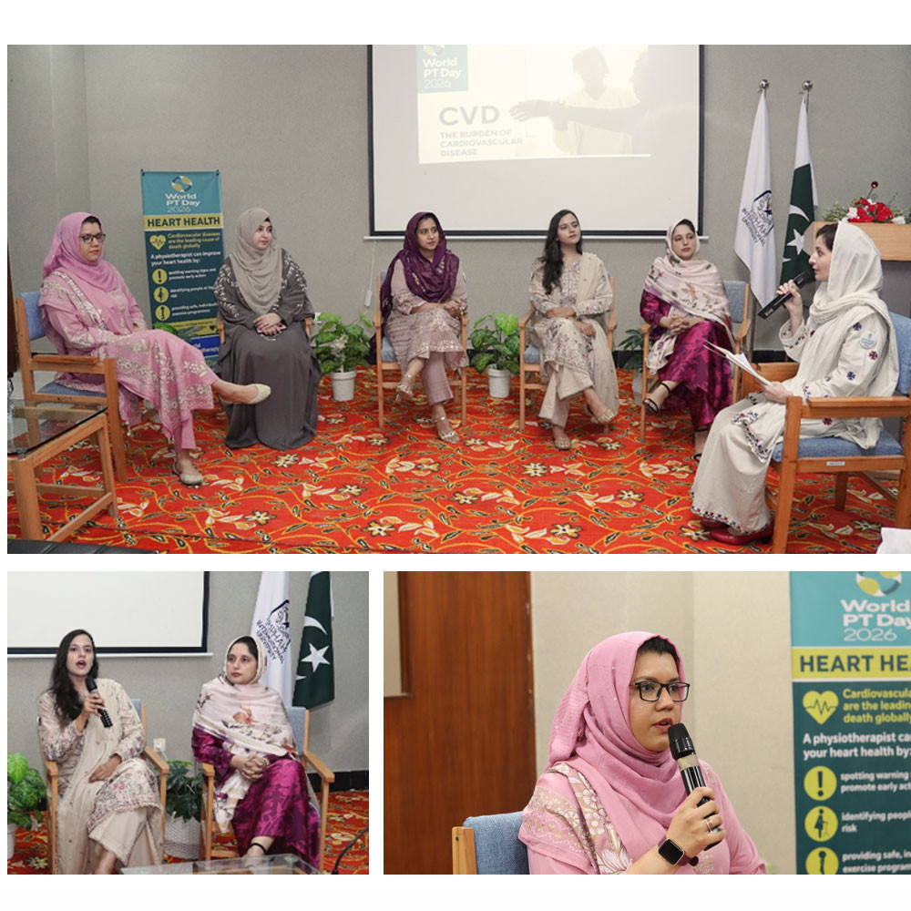 Photo showing activities held to mark World PT Day 2026 in Pakistan