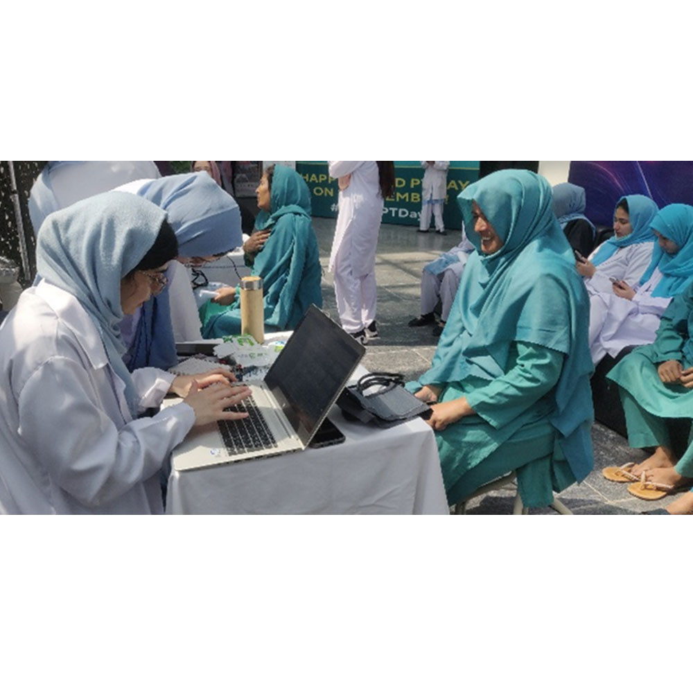 Photo showing activities held to mark World PT Day 2026 in Pakistan