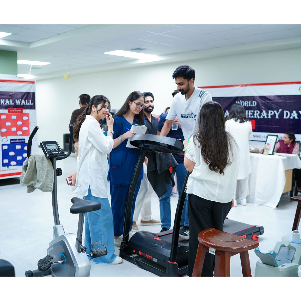 Photo showing activities held to mark World PT Day 2026 in Pakistan