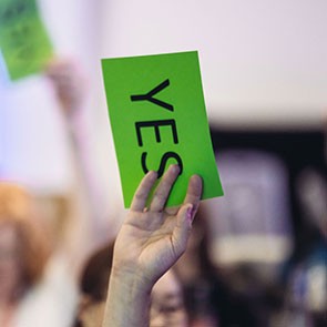 Photograph from WCPT 2019 general meeting