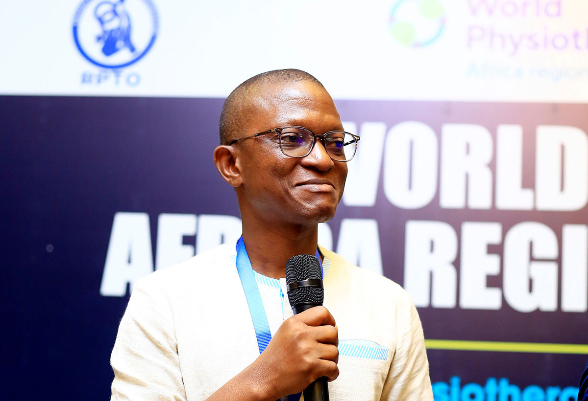 Photo of Joseph Capo-Chichi speaking at Africa region conference
