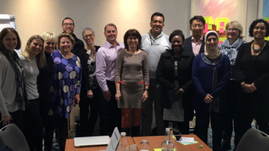 The WCPT Congress Programme Committee, pictured in London