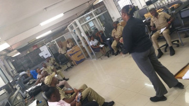 Photograph showing a celebration held in Jamaica to mark World PT Day 2019