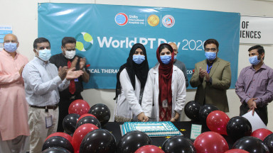 Photograph of World PT Day 2020 celebration at STMU