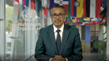Dr Tedros Adhanom Ghebreyesus, WHO director general, speaking at opening session
