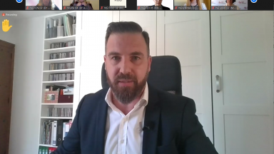 Pablo Davó Cabra makes World Physiotherapy intervention at WHA