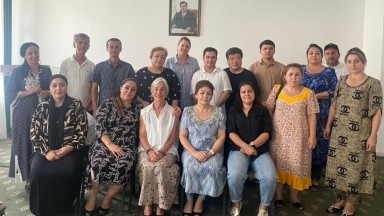 Training group in Dushanbe, Tajikistan