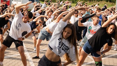 Photo showing activities held for World PT Day 2025 in Hungary